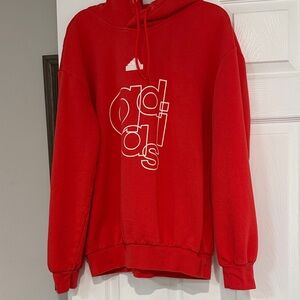 Adidas Orange-Red Sweatshirt